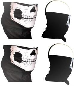 img 4 attached to AMERICAN Skull Tubular Seamless Bandana