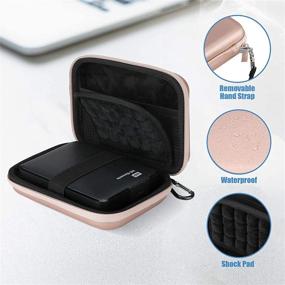 img 3 attached to 📁 ProCase Portable Hard Drive Case - Rosegold, Fits Canvio Basics, WD Elements, My Passport, Seagate Backup Plus, USB 3.0, 2.5" External Hard Drive (1TB 2TB 3TB 4TB)