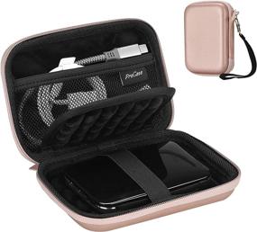 img 4 attached to 📁 ProCase Portable Hard Drive Case - Rosegold, Fits Canvio Basics, WD Elements, My Passport, Seagate Backup Plus, USB 3.0, 2.5" External Hard Drive (1TB 2TB 3TB 4TB)