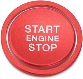 img 3 attached to 🔴 Optimized Fit: Red Engine Start Stop Push to Start Button Ring Sticker for Volkswagen VW Golf 7 GTI R Jetta CC Arteon Accessories