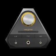 улучшите свой аудиоопыт с creative sound blaster x7 - усилителем наушников usb dac с высоким разрешением 600 ом. логотип