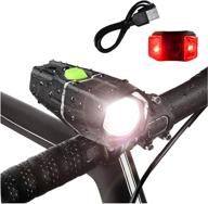 bright eyes ember 400 lumens: powerful, long-lasting bike headlight with gopro compatibility, usb rechargeable & waterproof - includes free tail light logo