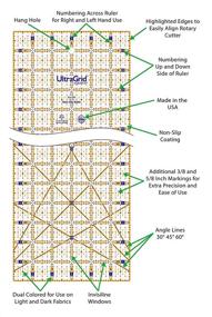 img 3 attached to QuiltCut UltraGrid Бонусная антискользящая стеганая одеялка