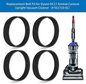 img 3 attached to 🔌 4 Pack KEEPOW DC17 Replacement Belts - Compatible with Dyson DC17 Animal Absolute Vacuum Cleaner (Part 911710 01 02)