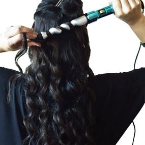 img 1 attached to 🌀 Bed Head Curlipops 1-inch Clamp-Free Spiral Curling Wand for Perfect Curls