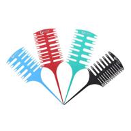 💇 anself 4pcs / набор для выделения прядей волос гребень: идеальный инструмент для окрашивания и выделения волос высокого качества в салоне логотип