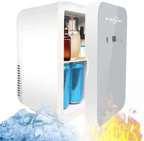 img 4 attached to 🥶 8L Mini Fridge: Compact Refrigerator for Makeup, Skincare, and Food | Portable Personal Fridge with Digital Display - Sliver