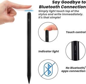 img 3 attached to 🖊️ Precise and Responsive 2020 iPad Air 4th Gen Stylus Pencil 2nd Gen - Black