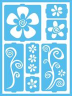 🌸 decoart patio paint self-adhesive stencils, 6 by 8-inch: funky flowers for creative outdoor decor logo