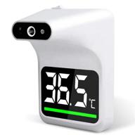 🌡️ agz wall-mounted infrared forehead thermometer: contactless led digital thermometer for adults with fever alarm logo