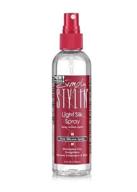 💆 эффективная защита волос от тепла и влаги: просто stylin 'light silk spray pure silicone - натуральная сыворотка для длинных и блестящих волос - 4 унции логотип