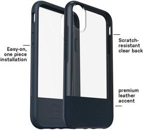 img 1 attached to 📱 Stylish and Protective OtterBox STATEMENT SERIES for iPhone XR - Lucent Black: Clear/Black - Buy Now!