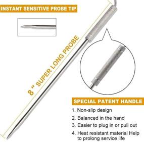 img 2 attached to 🌡️ Enhanced 8 Inches Meat Thermometer Probe Replacement - Compatible with Thermopro TP-series and Famili MT and OT Models