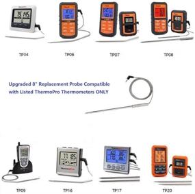 img 1 attached to 🌡️ Enhanced 8 Inches Meat Thermometer Probe Replacement - Compatible with Thermopro TP-series and Famili MT and OT Models