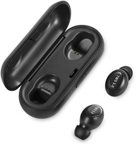 img 4 attached to 🎧 5.0 TWS Wireless Headphones with Charging Case – KG Bluetooth Earphones, Built-in Mic & Easy-Pair Technology for Sports & Gaming- Black