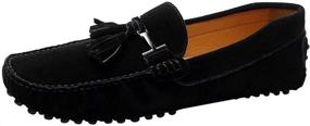 img 4 attached to ANUFER Stylish Moccasins Comfort RoyalBlue: Elevate Your Style with Unmatched Comfort