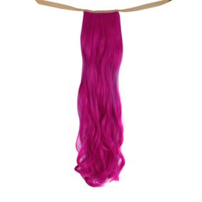 img 3 attached to Модные аксессуары MapofBeauty Ponytail Magenta