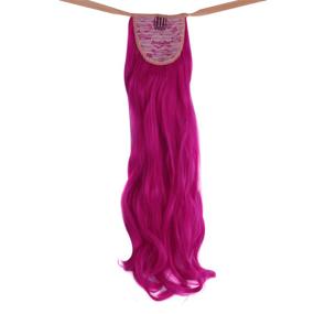 img 2 attached to Модные аксессуары MapofBeauty Ponytail Magenta