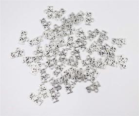 img 2 attached to Ruwado 50 Pcs 2021 Charms Silver Year Signet Bulk Antique Number Pendants for Jewelry Making Finding Craft Accessories Necklace Bracelets Keychain DIY Project Christmas Décor (2021, Silver) - Perfect for DIY Jewelry, Crafts, and Festive Decorations!