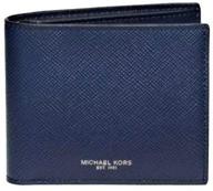 stylish and functional michael kors harrison billfold passcase wallet: a must-have accessory for modern men logo