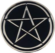 pentagram black silver symbol enamel logo