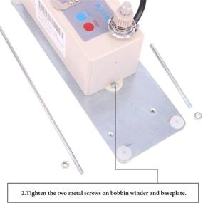 img 3 attached to 🧵 Axis Portable Automatic Bobbin Winder for Juki Janome Brother Singer Quilting Embroidery Sewing Machine - Class15 L M Style Bobbin, Bobbin Max Dia 1.1”, Bobbin Hole Dia 1/4”, Wide 0.46”