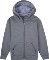 👖 charcoal boys' elastic waist sweatpants by fruit of the loom in jackets & coats logo