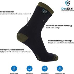 img 2 attached to 🧦 DexShell Waterproof Socks: Breathable Hiking, Seamless for Men & Women - Ideal Thermlite Socks