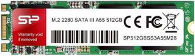 img 4 attached to 💾 Silicon Power 512GB A55 M.2 SSD: Увеличьте свою скорость с помощью SLC кэша - Внутренний твердотельный накопитель SATA III форм-фактора 2280