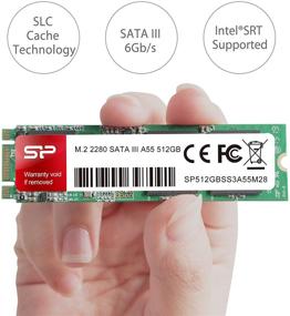 img 2 attached to 💾 Silicon Power 512GB A55 M.2 SSD: Увеличьте свою скорость с помощью SLC кэша - Внутренний твердотельный накопитель SATA III форм-фактора 2280