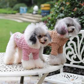 img 3 attached to 🐶 Warm and Cozy: YAODHAOD Dog Sweater for Small and Medium Dogs - Knitted Turtleneck Pet Coat perfect for Cold Weather