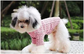 img 2 attached to 🐶 Warm and Cozy: YAODHAOD Dog Sweater for Small and Medium Dogs - Knitted Turtleneck Pet Coat perfect for Cold Weather