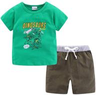 🩳 little boys shorts set for holiday summer - mud kingdom beach outfits logo