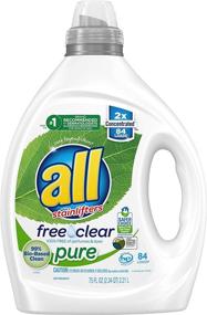 img 3 attached to 🌿 Free Clear Pure Biobased Liquid Laundry Detergent - Unscented and Hypoallergenic, 2X Concentrated, 84 Loads