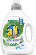 🌿 free clear pure biobased liquid laundry detergent - unscented and hypoallergenic, 2x concentrated, 84 loads logo