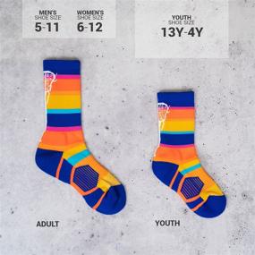 img 2 attached to 🧦 Lacrosse Athletic Mid Calf Multicolored от ChalkTalk: Яркие носки для лакроссистов