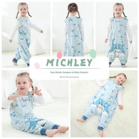 img 1 attached to 🛌 MICHLEY Wearable Blanket Sleeveless Sleeping Kids' Home Store: Cozy Comfort for Bedtime Bliss