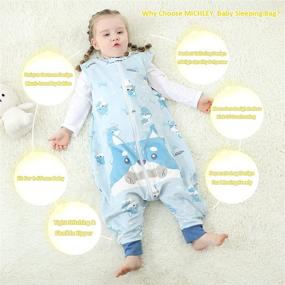 img 3 attached to 🛌 MICHLEY Wearable Blanket Sleeveless Sleeping Kids' Home Store: Cozy Comfort for Bedtime Bliss