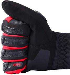 img 1 attached to 🧤 Waterproof Winter Motorcycle Gloves with Hard Knuckle Protector - TAGVO Riding Gloves