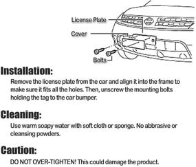 img 2 attached to 🔒 Защитные рамки для номерных знаков Zone Tech Clear License Plate Cover Frame Shields - 2-пакет Всепогодные новые/защитные пузырьковые экраны для номерных знаков - Подходят для стандартных американских номеров - Защита лицевой и задней части номерного знака