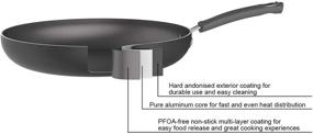 img 2 attached to 🍳 Amazon Basics Hard Anodized Non-Stick 12-Piece Cookware Set - High Quality Black Pots, Pans, and Utensils for Effortless Cooking