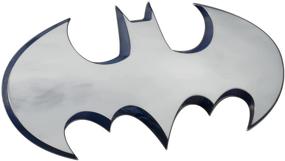 img 4 attached to Fan Emblems Batman 3D Car Badge - 1989 Batwing Logo (Chrome - Big)