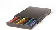 convenient and space-saving: nifty large nespresso capsule drawer – black, 🔲 holds 60 capsule pods, under coffee pot storage, organize your home kitchen counter логотип