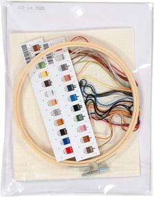 img 3 attached to 🌟 Dimensions Star Wars Family Counted Cross Stitch Kit, 14 Ivory Aida, 6" Diameter, Model 72-76143