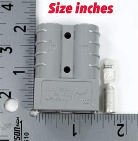 img 2 attached to High-Performance Anderson Power Products SB50 Connector Kit - 50 Amps, Gray Housing, with 10 12 AWG, 6319 (1 Pair)