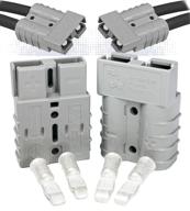 high-performance anderson power products sb50 connector kit - 50 amps, gray housing, with 10 12 awg, 6319 (1 pair) logo