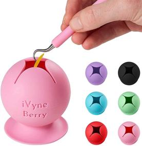 img 4 attached to 🍓 iVyne Berry - Vinyl Weeding Scrap Collector and Holder: The Ultimate Solution for Weeding Tools and Glitter Vinyl - In Vibrant Pink