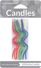 img 1 attached to 🎂 Multicolored 3.25" Birthday Cake Candle by Creative Converting