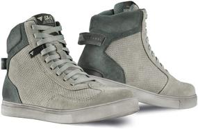 img 4 attached to 👟 Men's SHIMA SX-2 EVO Motorcycle Shoes - Breathable, Reinforced Leather Street Riding Shoes with Ankle Support, Anti-Slip Sole, and Gear Pad