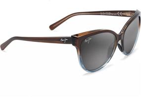 img 3 attached to 😎 Stylish and Sophisticated Cat-Eye Sunglasses for Women by Maui Jim: Qxolu'olu Collection